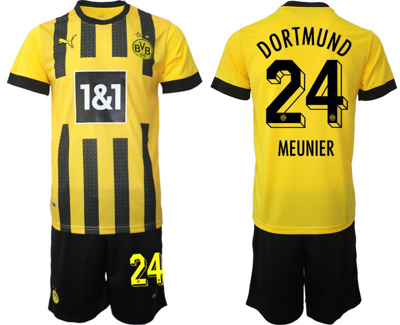 Men 2022-2023 Club Borussia Dortmund home yellow 24 Soccer Jersey